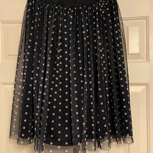 Cato tulle polka dot skirt